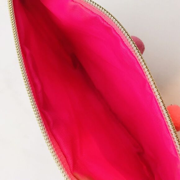 Flamingo Wristlet Myrtle Beach SC Tropical Destination Wallet Navy & Pink Charm - Picture 7 of 8